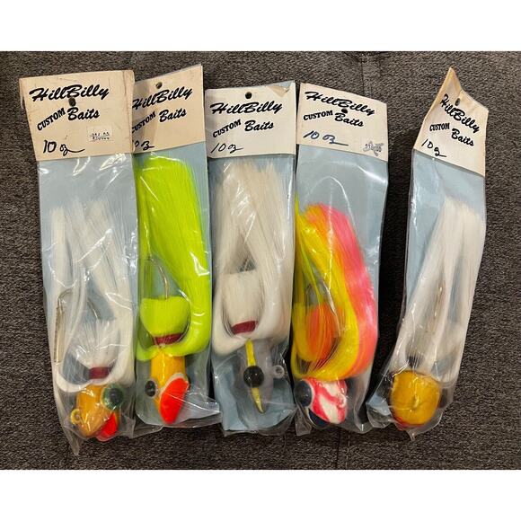 6 pack Striped Bass Parachute Heads -10 oz - Picture 2 of 12